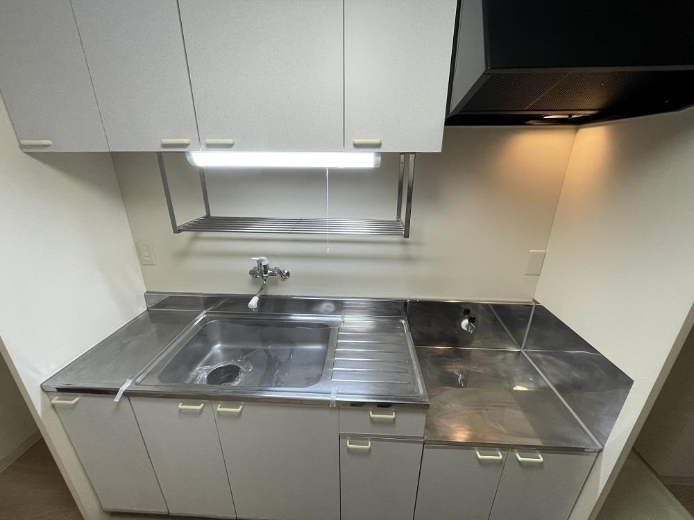 キッチン　２口ガスコンロ設置可能