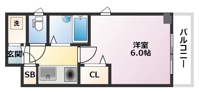 弘南ハイツの間取り写真