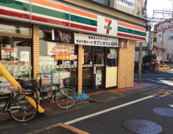 コンビニ　セブンイレブン　墨田鐘ヶ淵駅前店（コンビニ）まで450m