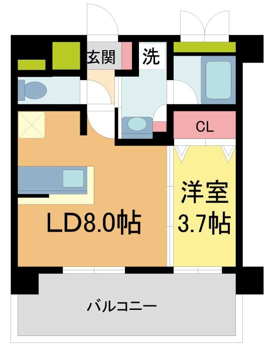 プレサンスロジェ西宮リンクスの間取り写真
