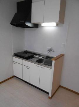 室蘭市 2階建 築14年のキッチン写真