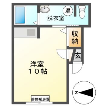 室蘭市 2階建 築14年の間取り写真