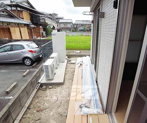 バルコニー　ベランダは完成前の写真です。