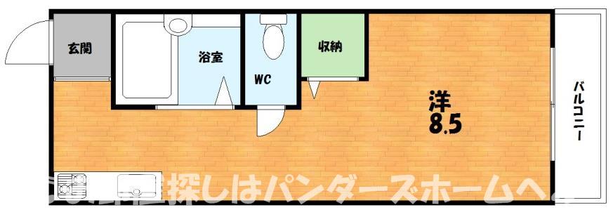 シャンテー招提の間取り写真