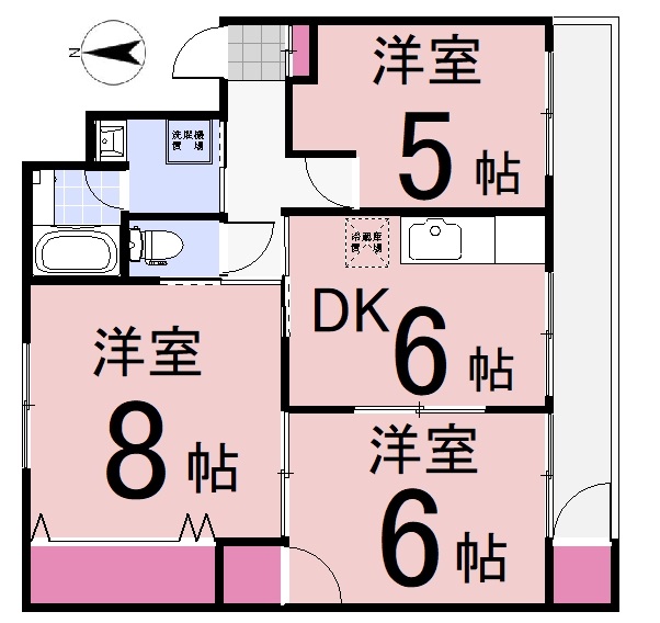 新潟県新潟市中央区鐙西１（マンション）の賃貸物件の間取り