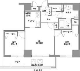 ドゥーエ横浜駅前の間取り