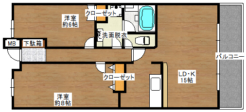 【PALACE　ISHIIの間取り】