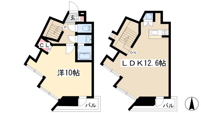 リエス東別院の間取り