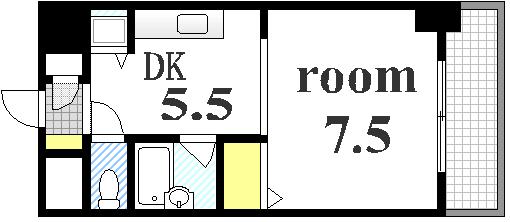 竹屋町原野ビルの間取り