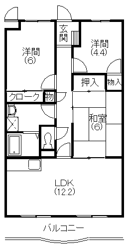 マ・メゾン蜆塚の間取り