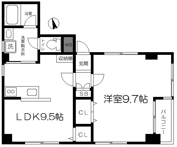 台東区北上野のマンションの間取り