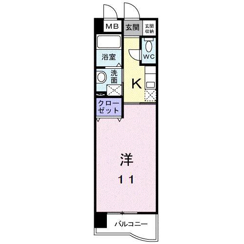 山口市上宇野令のマンションの間取り