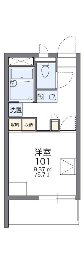 ふじみ野市南台のアパートの間取り