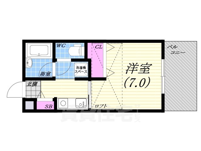 リアンジェ夙川の間取り