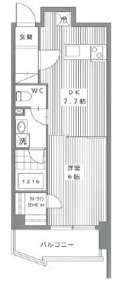 伊丹市伊丹のマンションの間取り