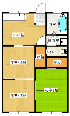 長友平四郎アパートの間取り