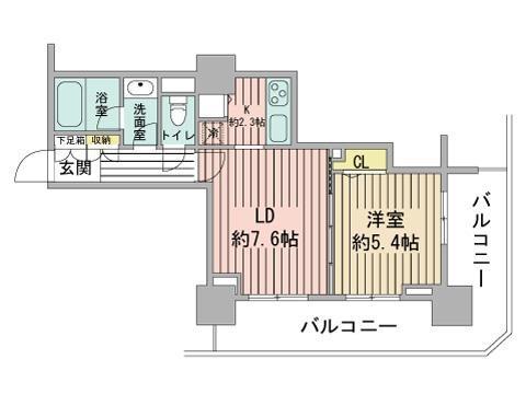 プライムアーバン札幌リバーフロントの間取り