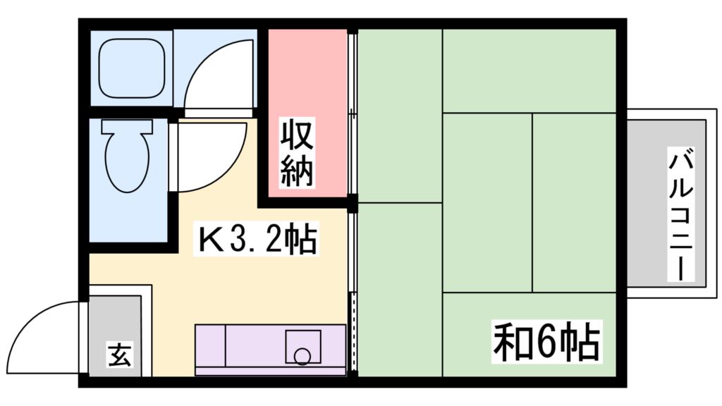 大路ハイツの間取り