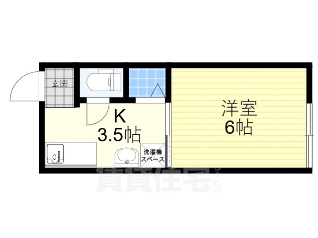 堺市堺区南旅篭町西のアパートの間取り