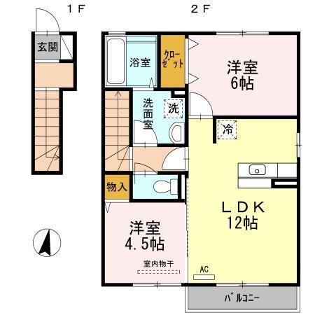 ＷＩＴ ヤマボウシの間取り