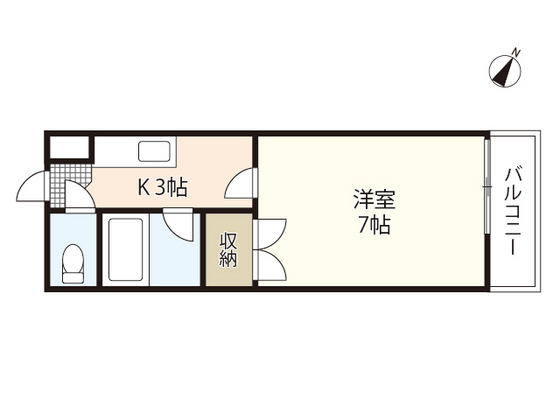 広島市安佐南区伴東のアパートの間取り