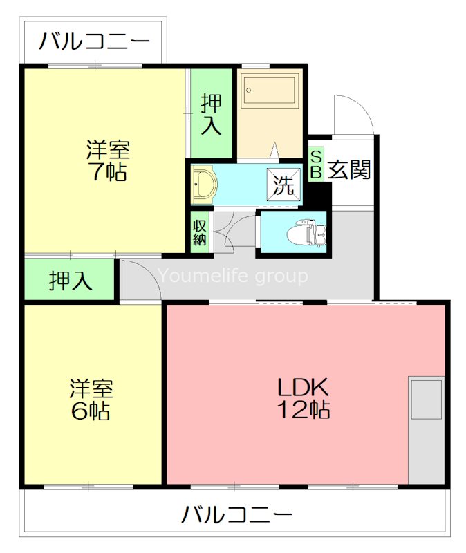 第3寿ハイツの間取り