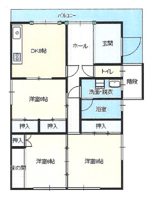 田谷御薗宇住宅の間取り