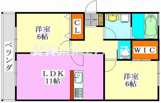 カミングヒルの間取り