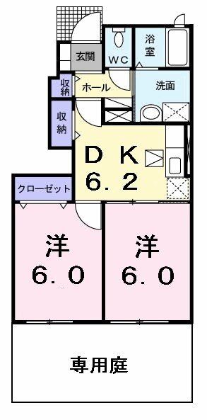 ビッグ　シャトーＢの間取り