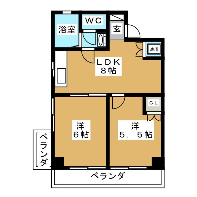 ハウス金杉の間取り