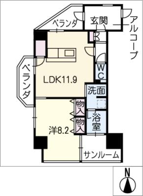 さくらＨｉｌｌｓ　ＡＲＡＫＯの間取り