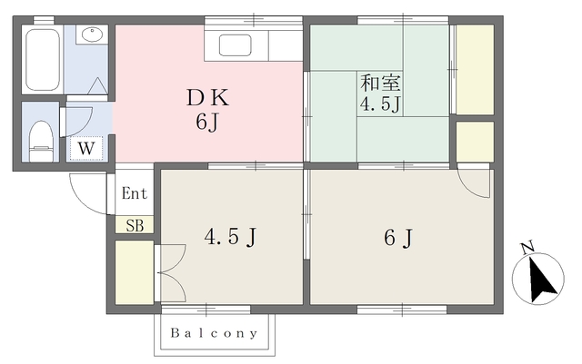 サンエクレールＡの間取り