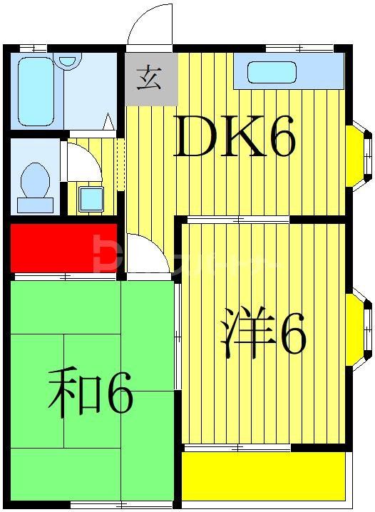 モンシェリー逆井の間取り