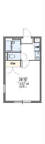 レオパレスグランドール早島の間取り