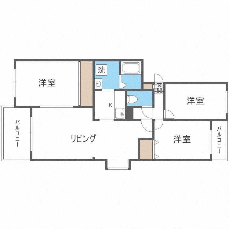 グランメール栄町の間取り