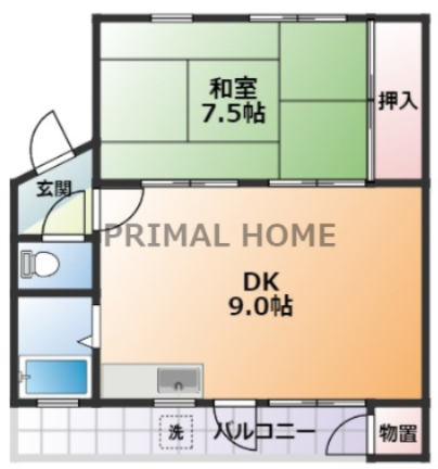 川上団地１８号棟の間取り