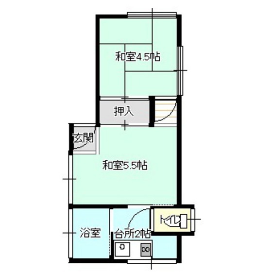 北陵荘の間取り