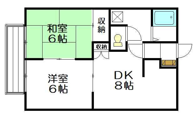 サンヒルズ庄原Cの間取り