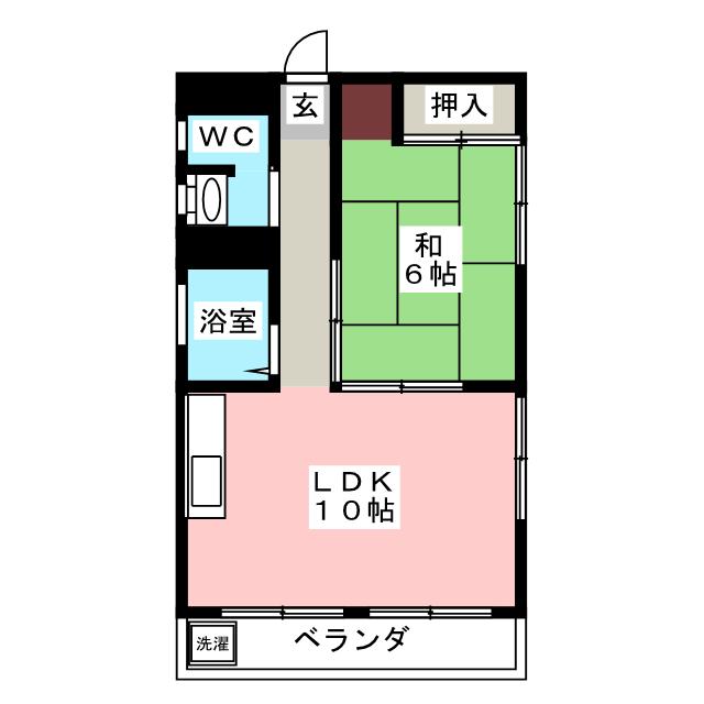 コーポ日勝の間取り