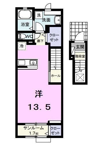 【ベル　クロッシュの間取り】