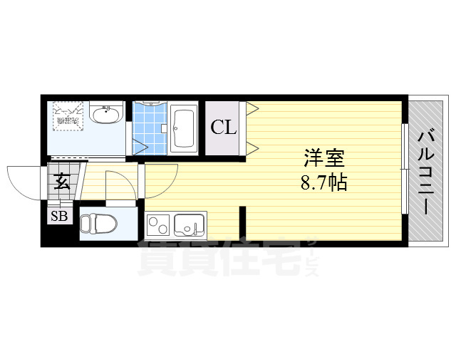 レーヴメゾン東住吉の間取り