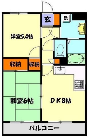 富士見市水谷のマンションの間取り