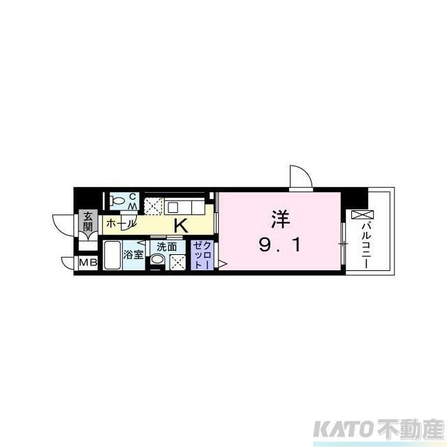 大和市南林間のマンションの間取り