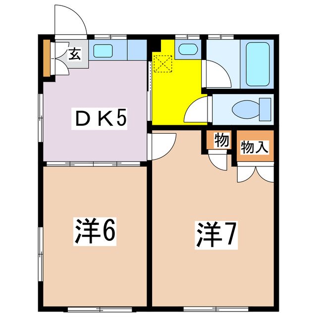 ハイツ中島の間取り