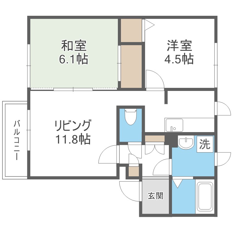 リライブ南沢の間取り