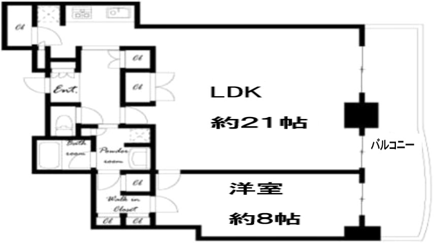 トア山手ザ・神戸タワーの間取り