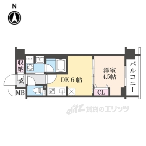 ベラジオ雅び東寺ＷＥＳＴの間取り