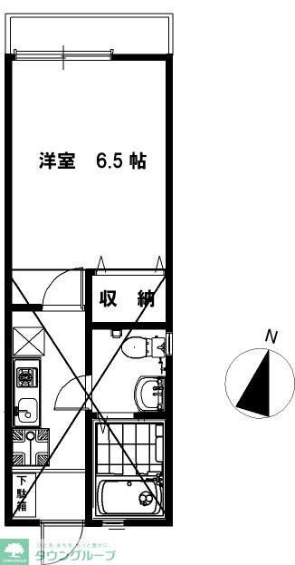 藤沢市亀井野のアパートの間取り