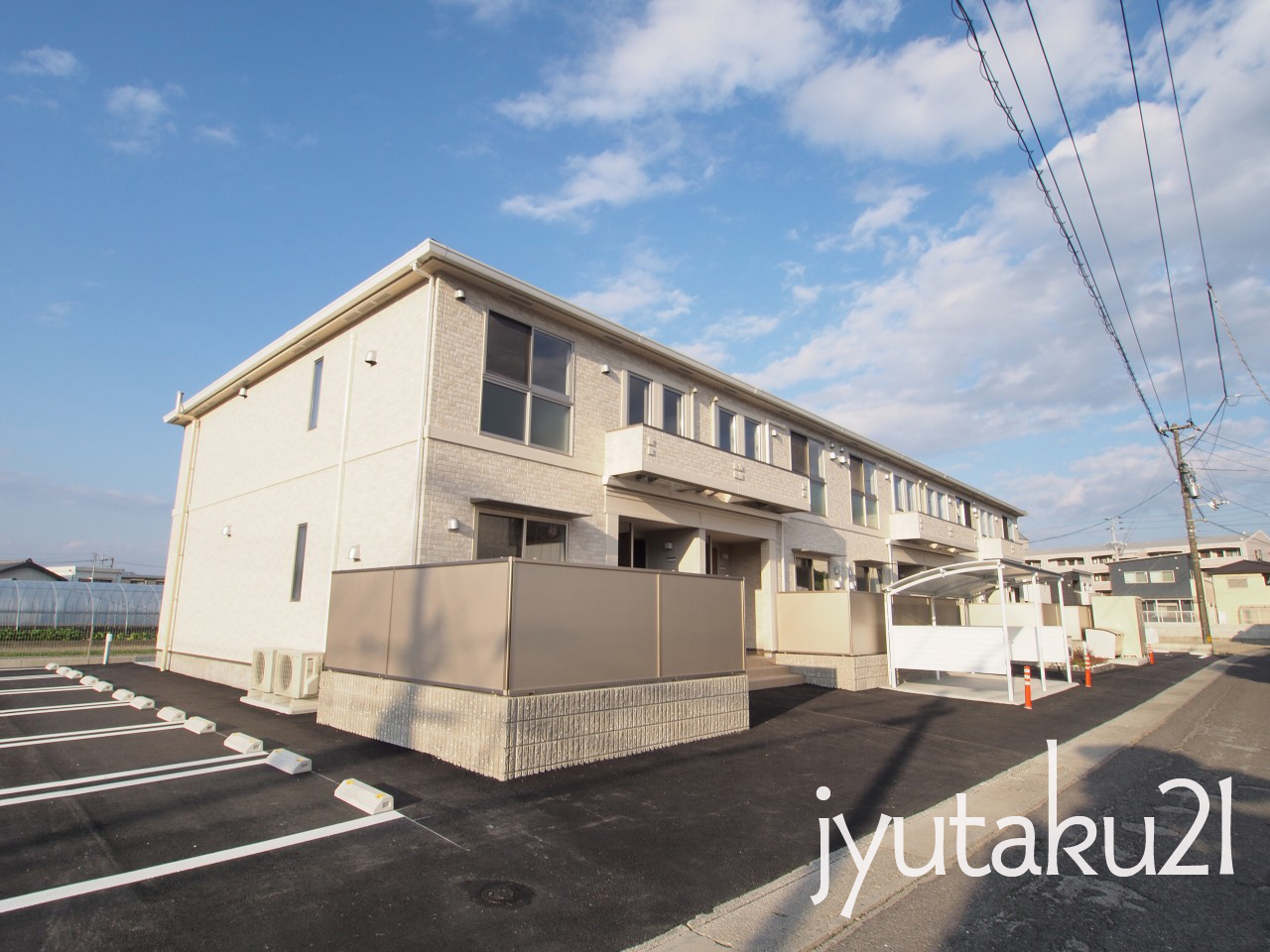 徳島市北田宮のアパートの建物外観