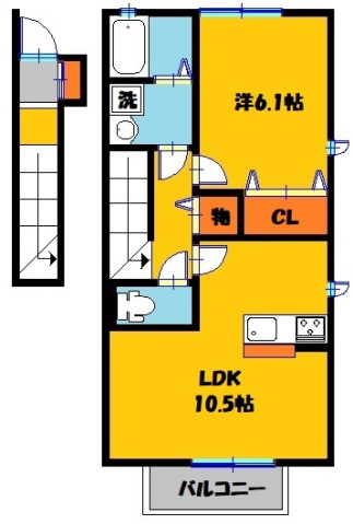 サニーフラットDの間取り